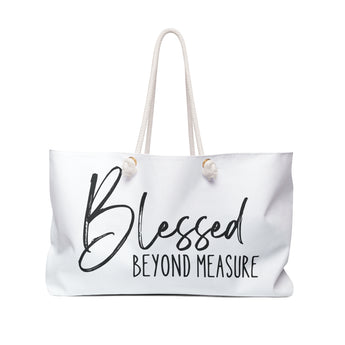 Blessed Beyond Measure Christian Weekender Tote Bag