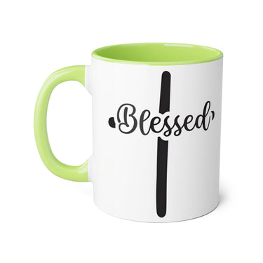 Faith Culture - Blessed at the Cross - Christian Accent Coffee Mug, 11oz