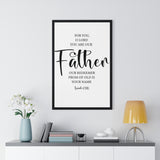 Faith Culture - Isaiah 63:16 Christian Scripture Wall Art Our Father and Redeemer