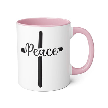 Faith Culture - Peace in Christ - Christian Accent Coffee Mug, 11oz