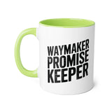 Faith Culture - Waymaker Promise Keeper - Christian Accent Coffee Mug, 11oz