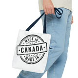 Faith Culture β Made in Canada Tote Bag | Durable & Patriotic Everyday Essential 13" Γ 13'' Navy