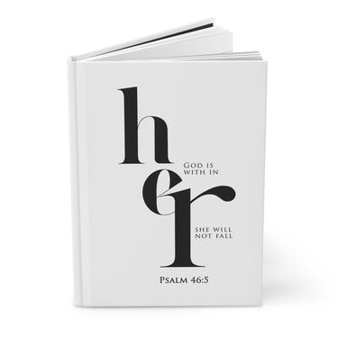 God Is Within Her hardcover journal product view