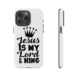 Jesus is My Lord and King Christian Tough Phone Case iPhone 15 Pro Max Glossy