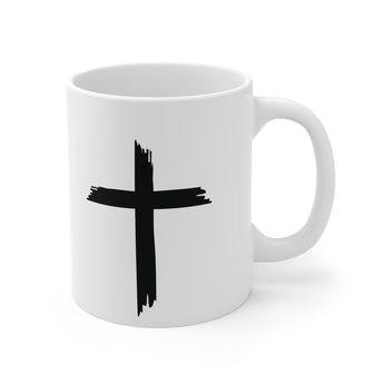 Cross Coffee Mug,  Gift Ideas for Christian Friends, Easter Christian Ceramic Mug (11oz\15oz\20oz)