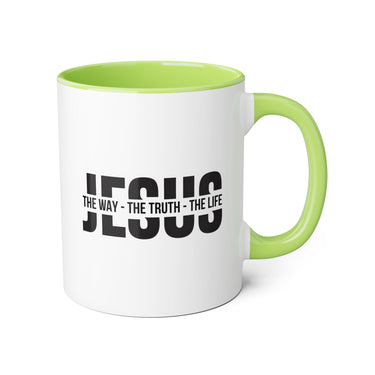 Faith Culture - Jesus The Way, The Truth, The Life - Christian Accent Coffee Mug, 11oz
