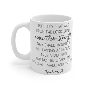 Faith Culture - Isaiah 40:31 - Christian Ceramic Coffee Mug (11oz)