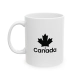 Faith Culture – Canada Maple Leaf Mug – 11oz & 15oz | Classic Patriotic Coffee Cup