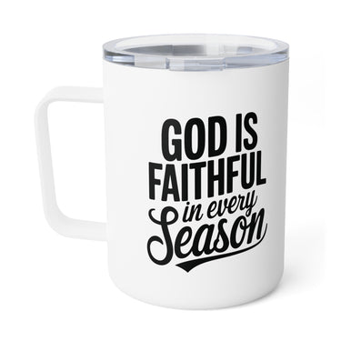 Faith Culture – God Is Faithful in Every Season – Christian Coffee and Tea Mug, 10oz