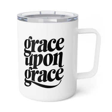 Faith Culture – Grace Upon Grace – Christian Coffee and Tea Mug, 10oz 10oz White