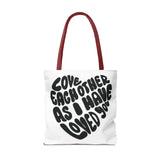Faith Culture - Serve One Another in Love Christian Tote Bag - Galatians 5:13 Bible Verse