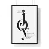 Faith Culture - 3 John 1:4 Christian Scripture Wall Art No Greater Joy 20" x 30" Black