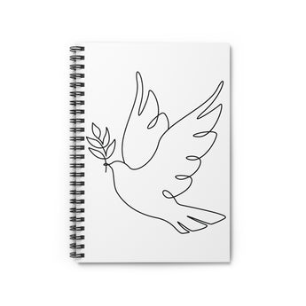 Faith Culture - Peace - Christian Spiral Notebook - Ruled Line