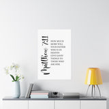 Faith Culture - Matthew 7:11 Christian Poster God Gives Good Things Scripture Wall Art