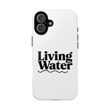 Faith Culture – Living Water Christian Tough Phone Case iPhone 16 Plus Glossy