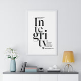 Faith Culture - Proverbs 20:7 Christian Scripture Wall Art Walk in Integrity