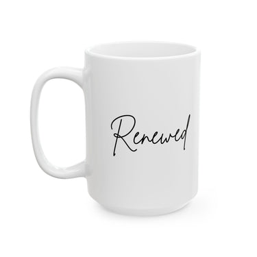 Faith Culture – Renewed Christian Mug, 11oz and 15oz | Inspired by Isaiah 40:31 15oz
