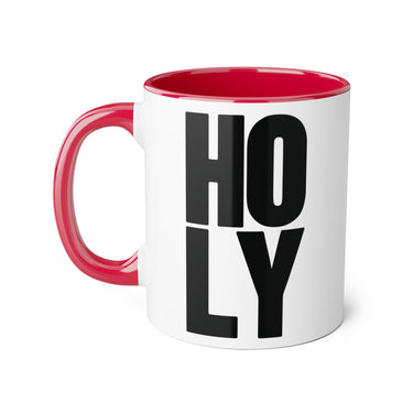 Holy Accent Mug - 11oz Coffee Cup for Inspirational Gifts Red 11oz