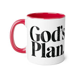 Faith Culture - God’s Plan - Christian Coffee Mug, 11oz Red 11oz