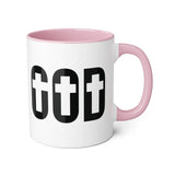 Faith Culture - GOD of the Cross - Christian Accent Coffee Mug, 11oz