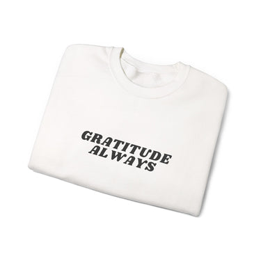 Faith Culture Gratitude Always Unisex Heavy Blend Crewneck Sweatshirt Christian Fall & Winter Apparel