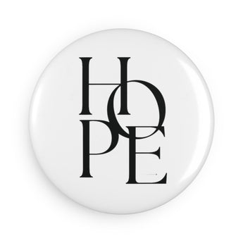 Faith Culture - Hope - Christian Button Magnet, Round (1 & 10 pcs)