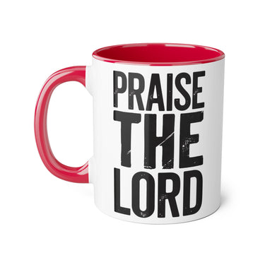 Faith Culture - Praise the Lord - Christian Accent Coffee Mug, 11oz