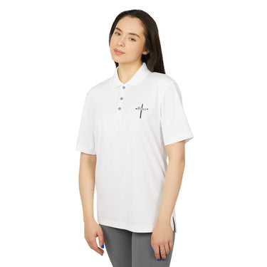 Faith Culture - Peace Cross - Christian Unisex Performance Polo by adidasĀ®