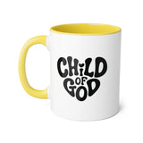 Faith Culture - Child of God - Christian Accent Coffee Mug, 11oz Yellow 11oz
