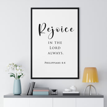 Rejoice Always - Philippians 4:4 - Christian Wall Art