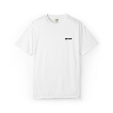 Faith Culture – Set Free Christian T-Shirt – White | Bold Statement of Spiritual Freedom