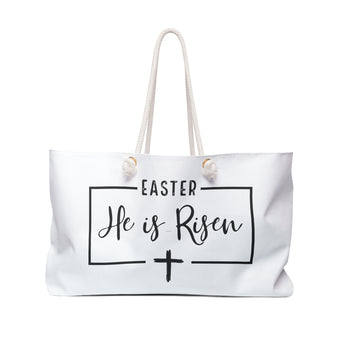 Easter He is Risen Christian Weekender Tote Bag