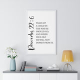 Faith Culture - Proverbs 22:6 Christian Scripture Wall Art Train Up a Child