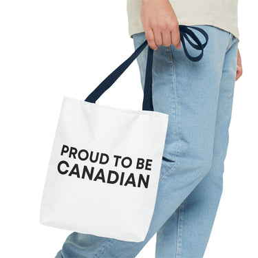 Faith Culture β Proud to Be Canadian Tote Bag | Bold Statement Carryall for Everyday Patriotism 13" Γ 13'' Navy