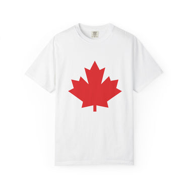 Faith Culture - Classic Red Maple Leaf Unisex T-Shirt – White | Canada Day Essential Tee White