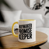Faith Culture - Waymaker Promise Keeper - Christian Accent Coffee Mug, 11oz