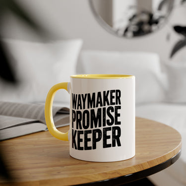 Faith Culture - Waymaker Promise Keeper - Christian Accent Coffee Mug, 11oz