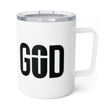 Faith Culture – GOD Cross – Christian Coffee and Tea Mug, 10oz 10oz White