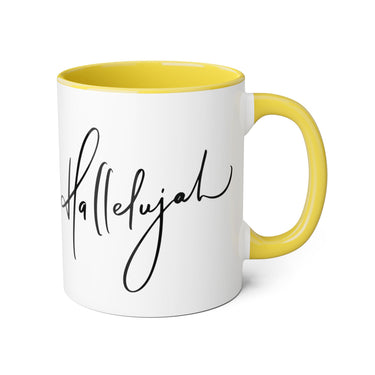 Faith Culture - Hallelujah - Christian Accent Coffee Mug, 11oz
