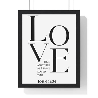Love One Another - John 13:34 - Christian Wall Art