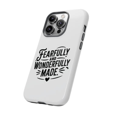 Faith Culture – Fearfully and Wonderfully Made Christian Tough Phone Case iPhone 14 Pro Glossy