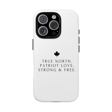 Faith Culture – True North Strong & Free Phone Case | Canadian Anthem Tribute for All Phones