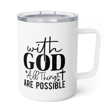 Faith Culture – With God All Things Are Possible – Christian Coffee and Tea Mug, 10oz 10oz White