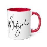 Faith Culture - Hallelujah - Christian Accent Coffee Mug, 11oz