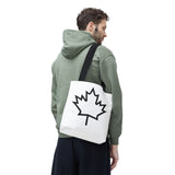 Faith Culture β Minimalist Maple Leaf Outline Tote Bag | Modern Canadian Everyday Carryall