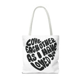 Faith Culture - Serve One Another in Love Christian Tote Bag - Galatians 5:13 Bible Verse