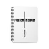 Freedom in Christ Christian Journal | Galatians 5:1 Scripture Notebook One Size