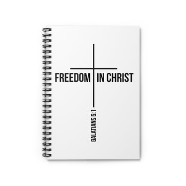 Freedom in Christ Christian Journal | Galatians 5:1 Scripture Notebook One Size