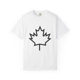Faith Culture - Black Maple Leaf Unisex T-Shirt – White | Minimalist Canada Tee White