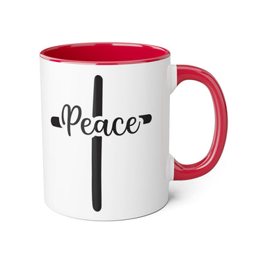 Faith Culture - Peace in Christ - Christian Accent Coffee Mug, 11oz
